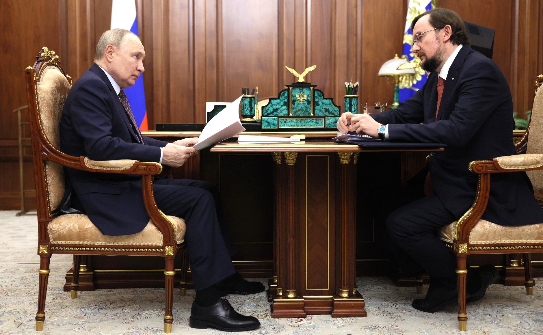 С председателем Общероссийской общественной организации «Деловая Россия» Алексеем Репиком.