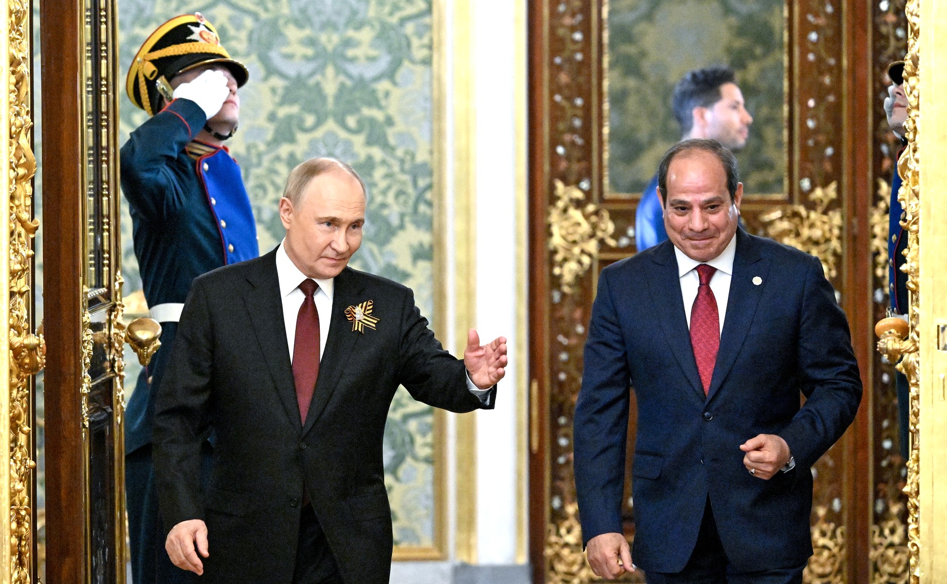 С Президентом Египта Абдельфаттахом Сиси.