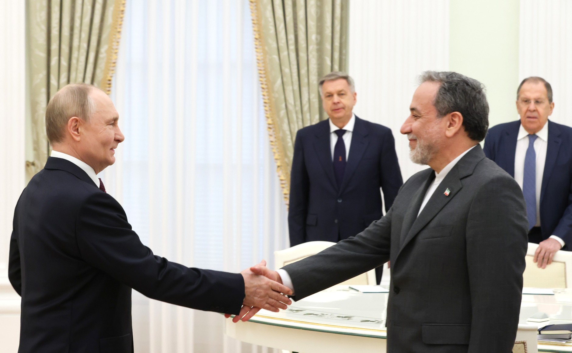 С Министром иностранных дел Ирана Аббасом Аракчи.